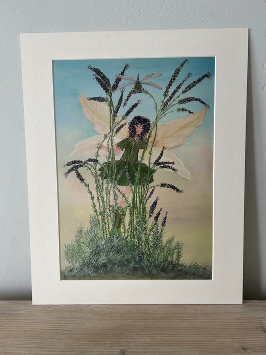 Air Elemental - ‘Ava’ Lavender Fae – Helper of the Dragonflies