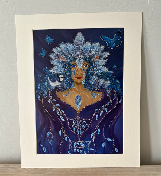 Galactic Elemental ‘Rae’ - Humanoid Blue Avian