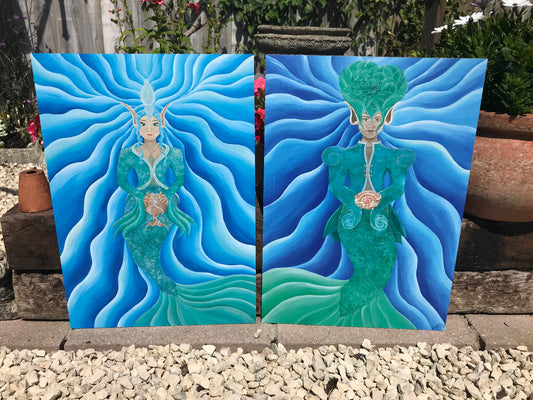 Aluminium Print Water Elemental ‘Nerites’ – Brother to ‘Nerea’