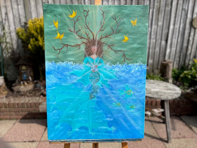 Original Painting Water Elemental Enowa – Love & Light
