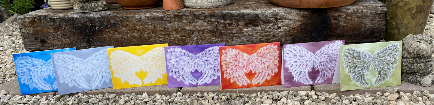 Set Of Seven Archangel A5 Greeting Cards