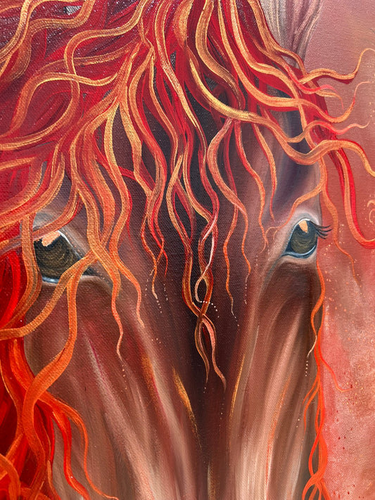Original Painting 'Fire Horse - Blaze' SOLD