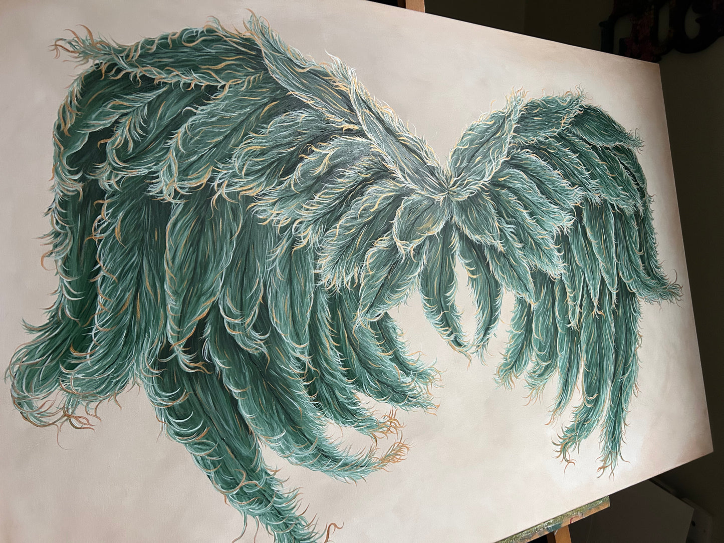 Original Painting Wings of Archangel Raphael