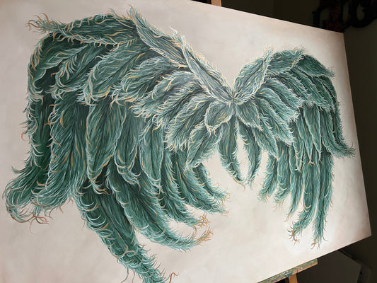 Original Painting Wings of Archangel Raphael