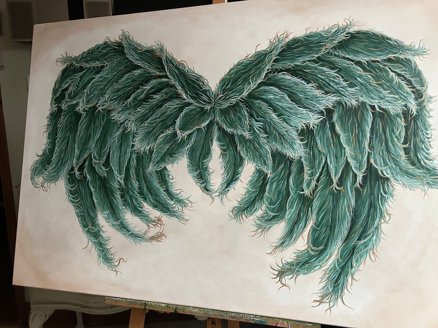 Original Painting Wings of Archangel Raphael