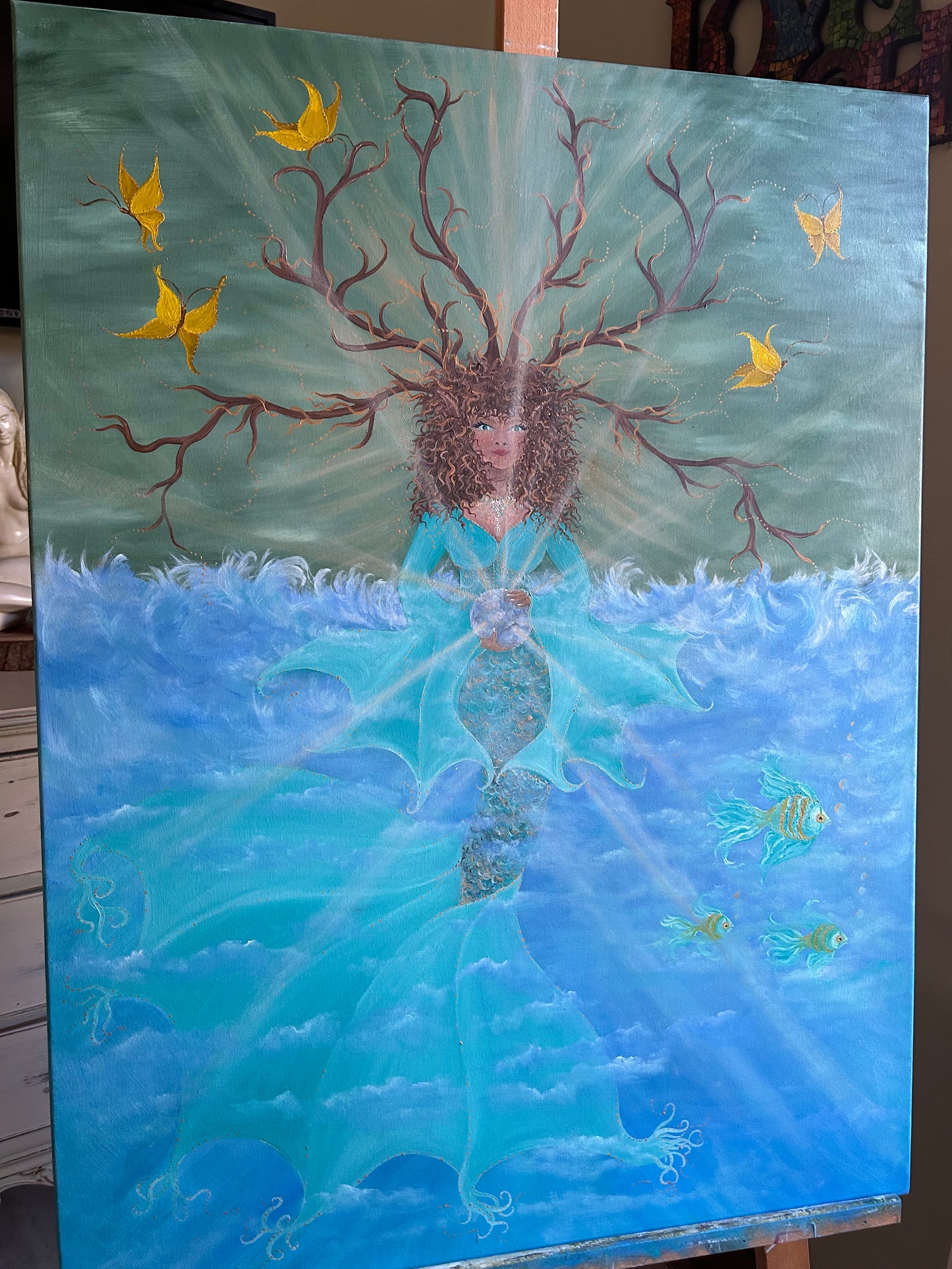 Original Painting Water Elemental Enowa – Love & Light