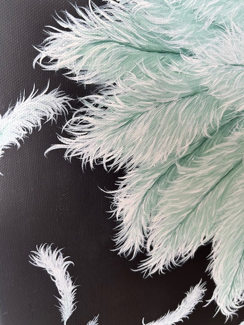 Original Painting Ruffled Wings
