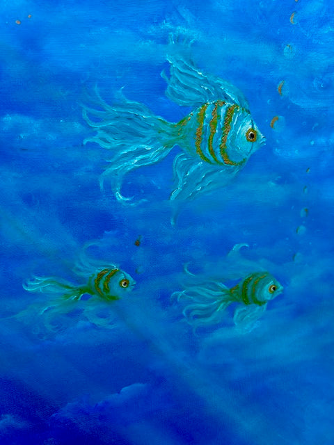 Original Painting Water Elemental Enowa – Love & Light