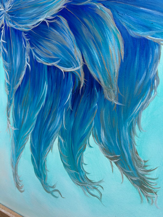 Original Painting 'Wings of a Peacock' SOLD