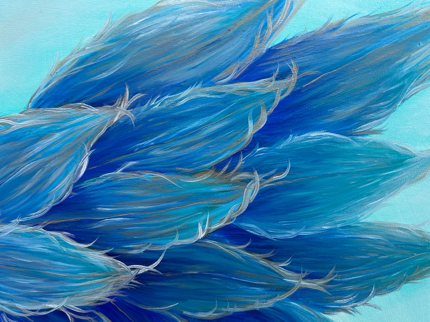 Original Painting 'Wings of a Peacock' SOLD