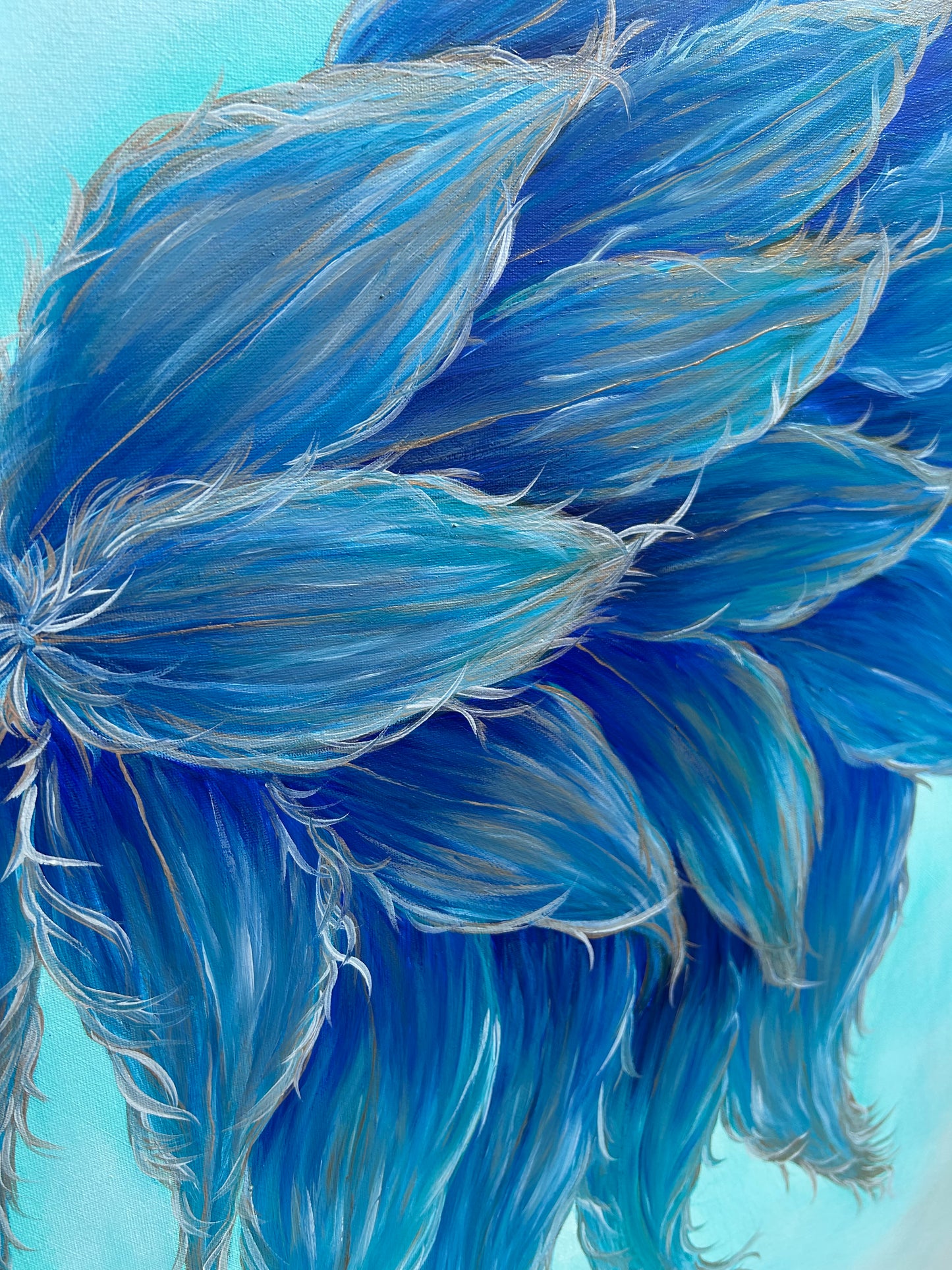 Original Painting 'Wings of a Peacock' SOLD