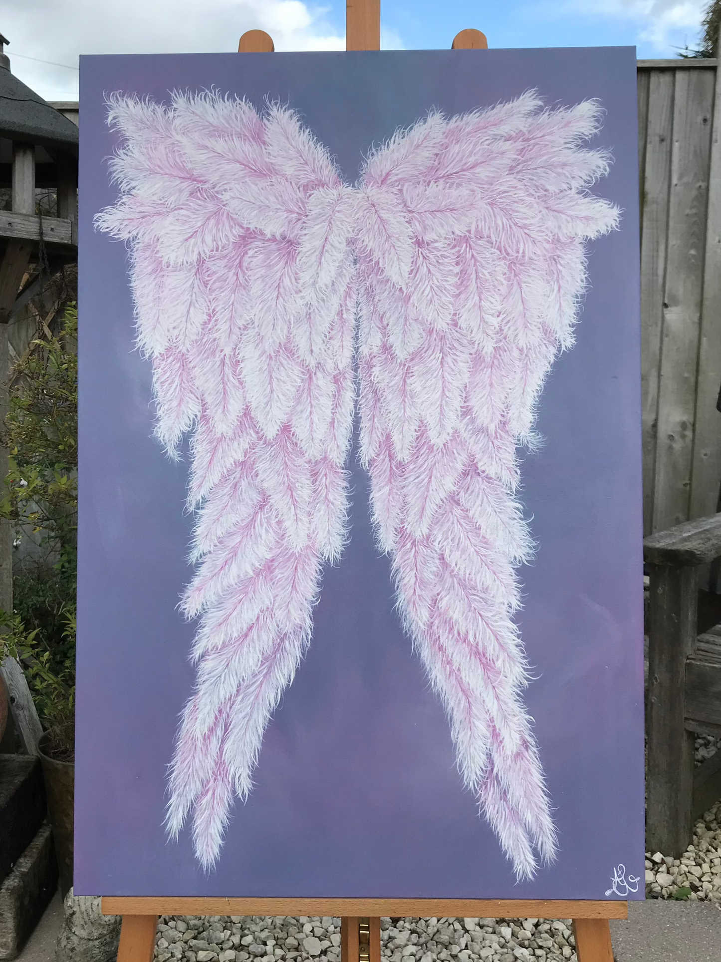 Original Painting Love & Protection Wings