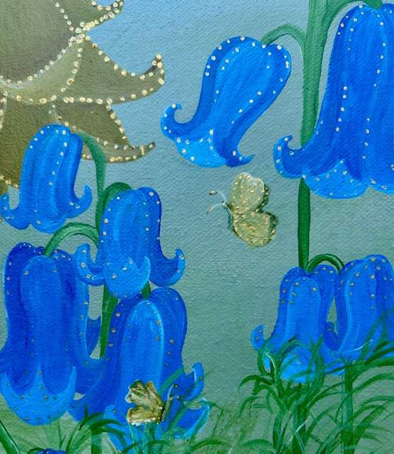 Original Painting ‘Bella’ Bluebell Fae – Gratitude & Humanity