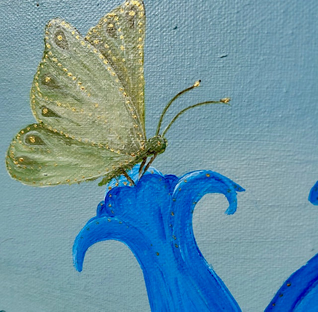 Original Painting ‘Bella’ Bluebell Fae – Gratitude & Humanity