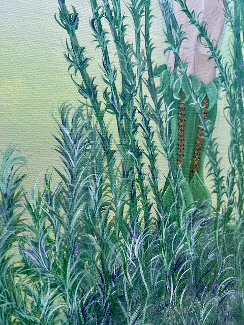 Original Painting ‘Ava’ Lavender Fae – Helper of the Dragonflies