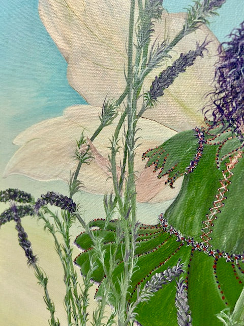 Original Painting ‘Ava’ Lavender Fae – Helper of the Dragonflies