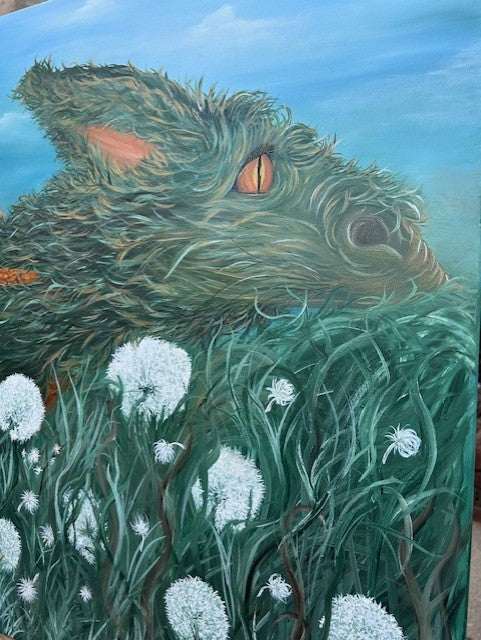 Original Painting - Elaraya & Landula - Earth & Air Elemental