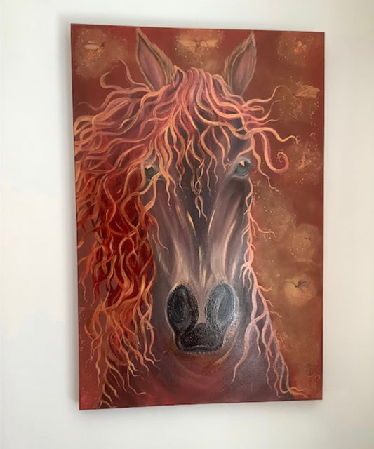 'Fire Horse' Painting found her forever home Saturday