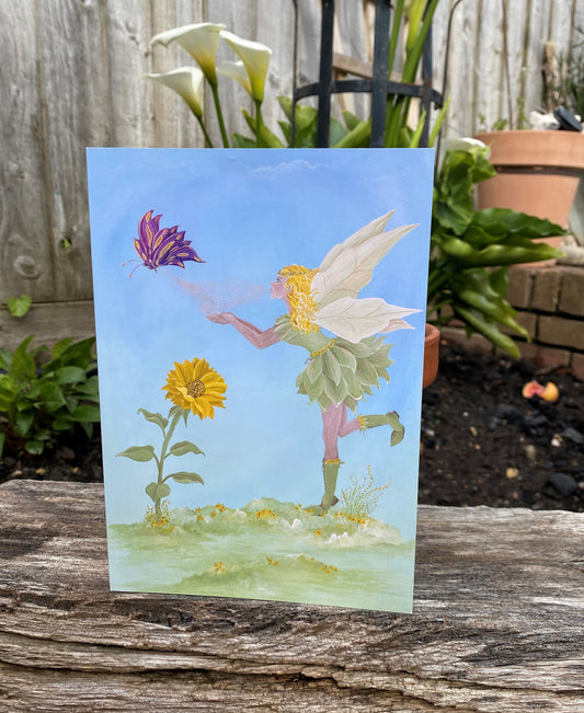 Air Elemental - ‘Sunbeam’ – Sunflower Fae – Helper of all insects & Flowers
