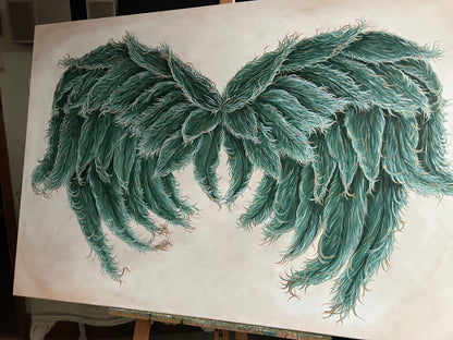 Original Painting Wings of Archangel Raphael