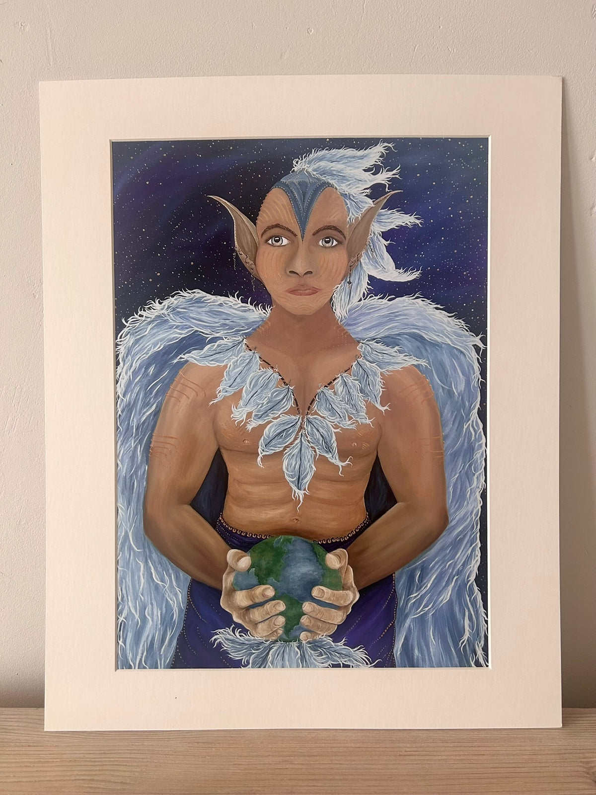 Galactic Elemental - Blue Avian Kahbah – Warrior of Peace & Protection