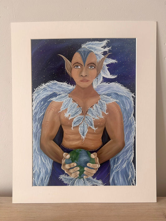 Galactic Elemental - Blue Avian Kahbah – Warrior of Peace & Protection
