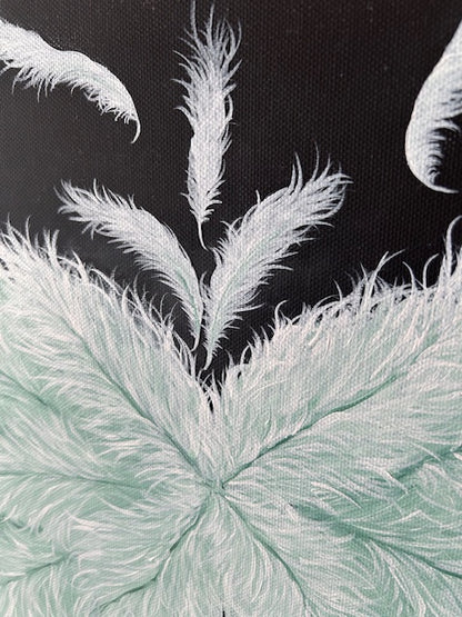 Original Painting Ruffled Wings
