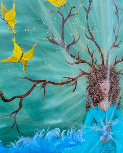 Original Painting Water Elemental Enowa – Love & Light