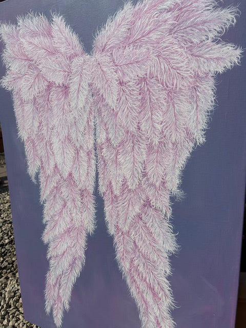 Original Painting Love & Protection Wings