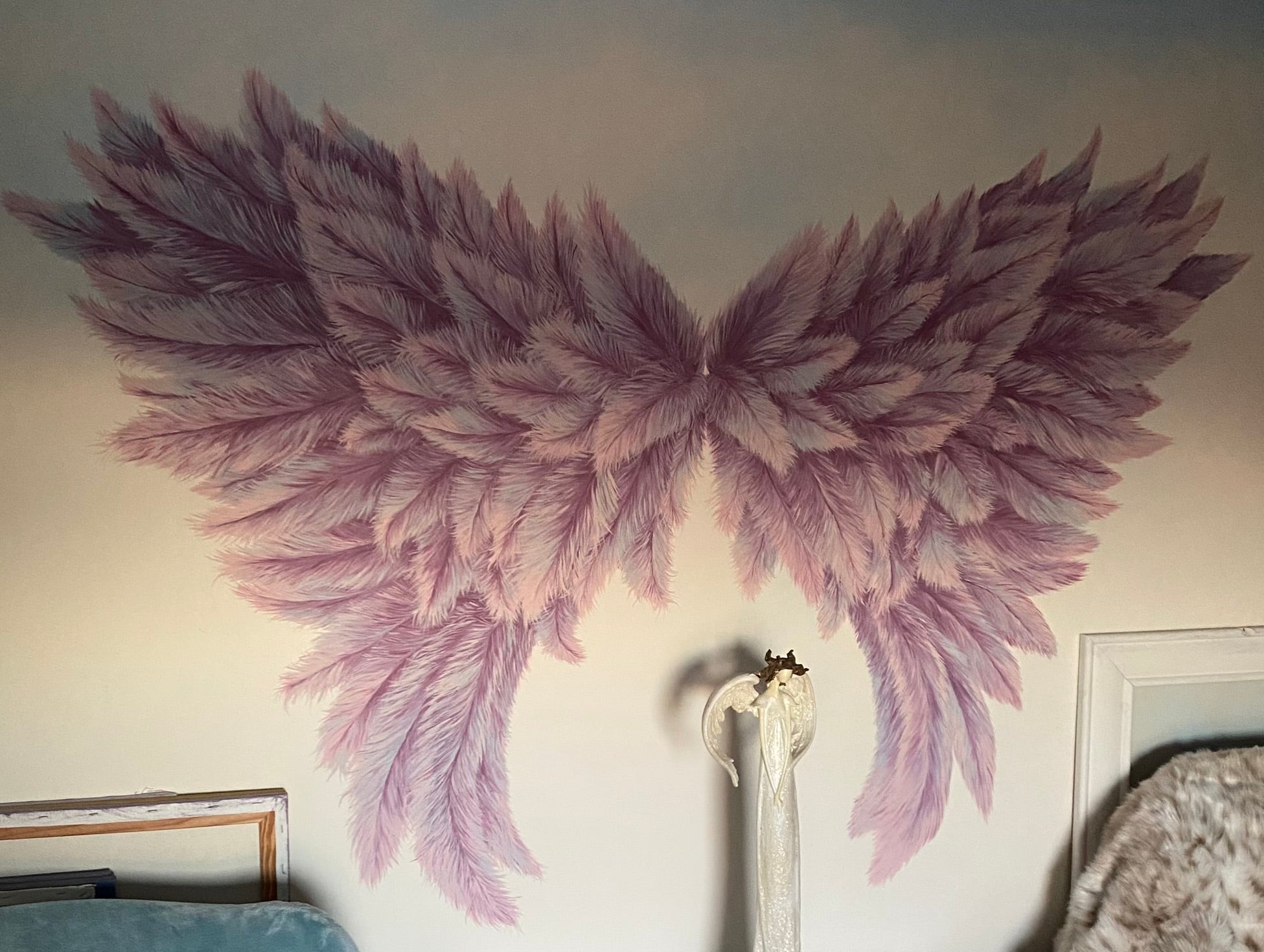 Large feathered Wings Mural